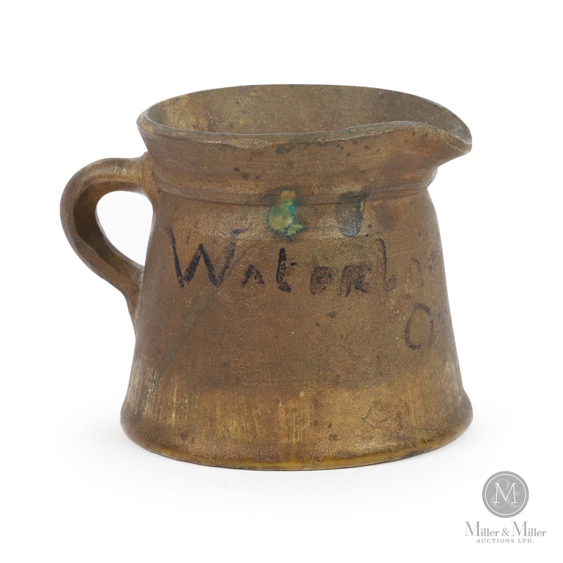 Jacobi, Waterloo, Creamer: Size 2.5" x 3.25" x 2.75". Medium Earthenware.