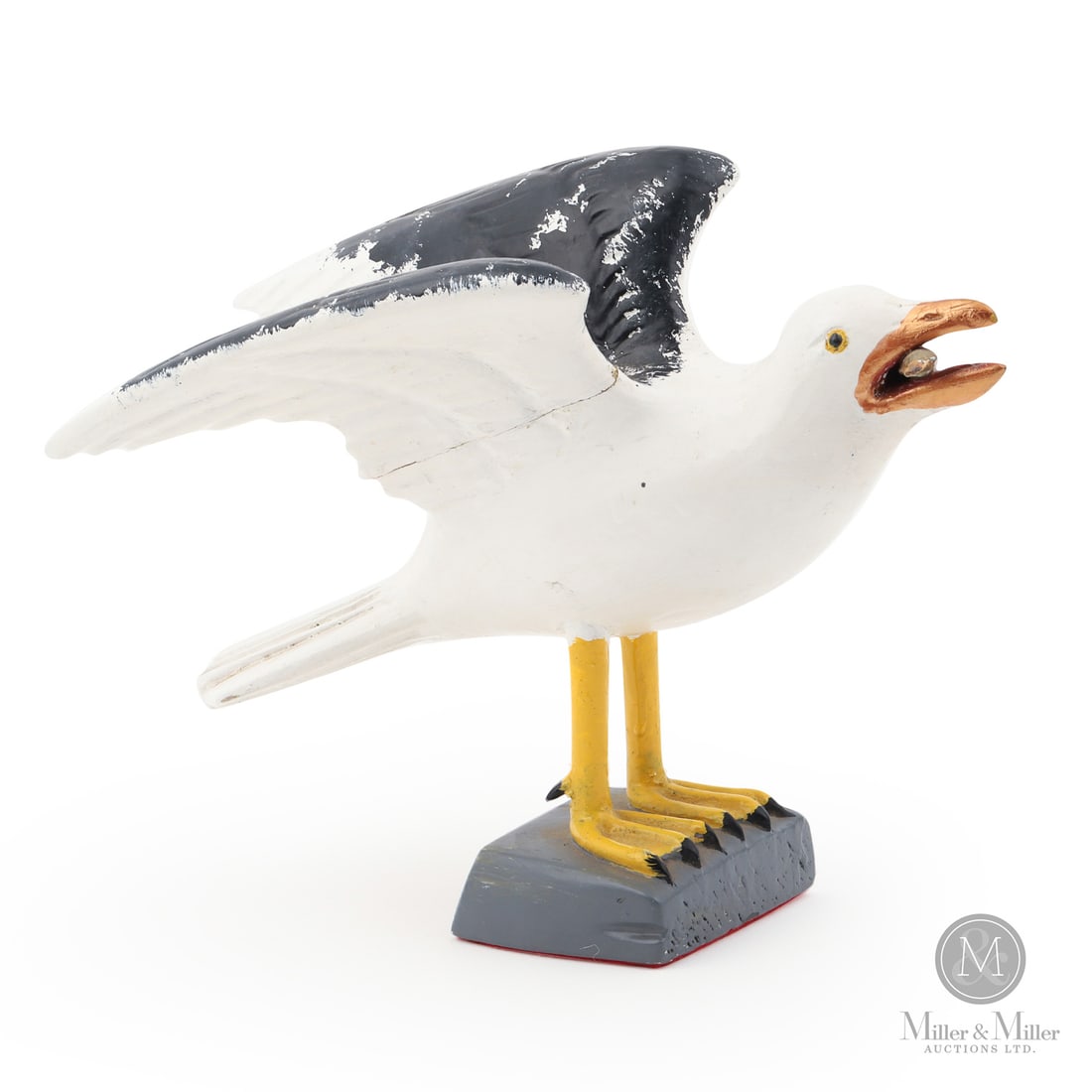 Yvon Coté Seagull: Grande-Vallée, Québec. C. 1980. Painted wood. Yvon Coté carvings are typically recognized by their very high gloss, an effect he often achieved with several coats of clear nail polish over crayon