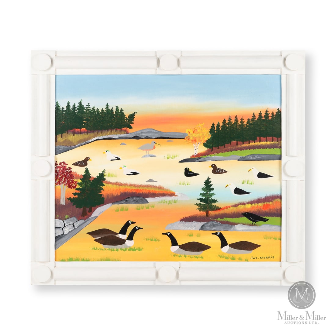 Birds in a Pond Painting by Joe Norris (1 of 6)