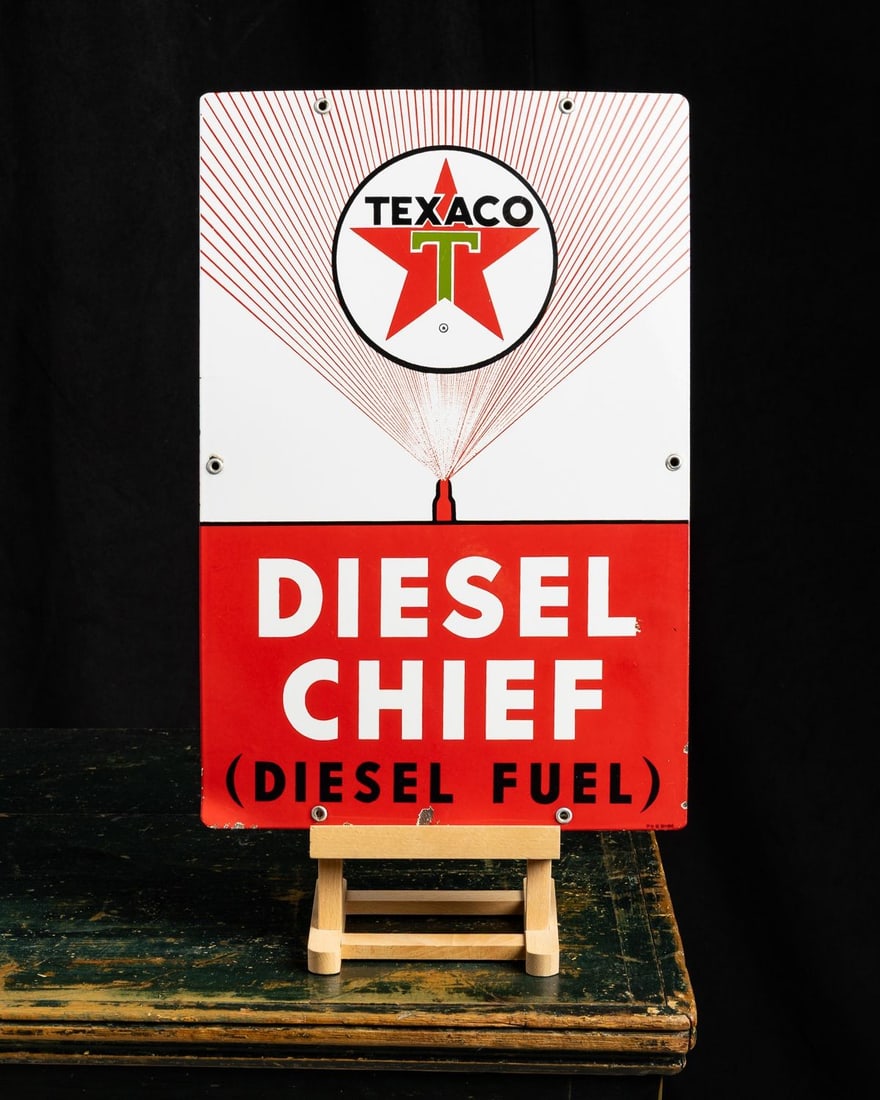 Texaco Diesel Chief Pump Sign - 2