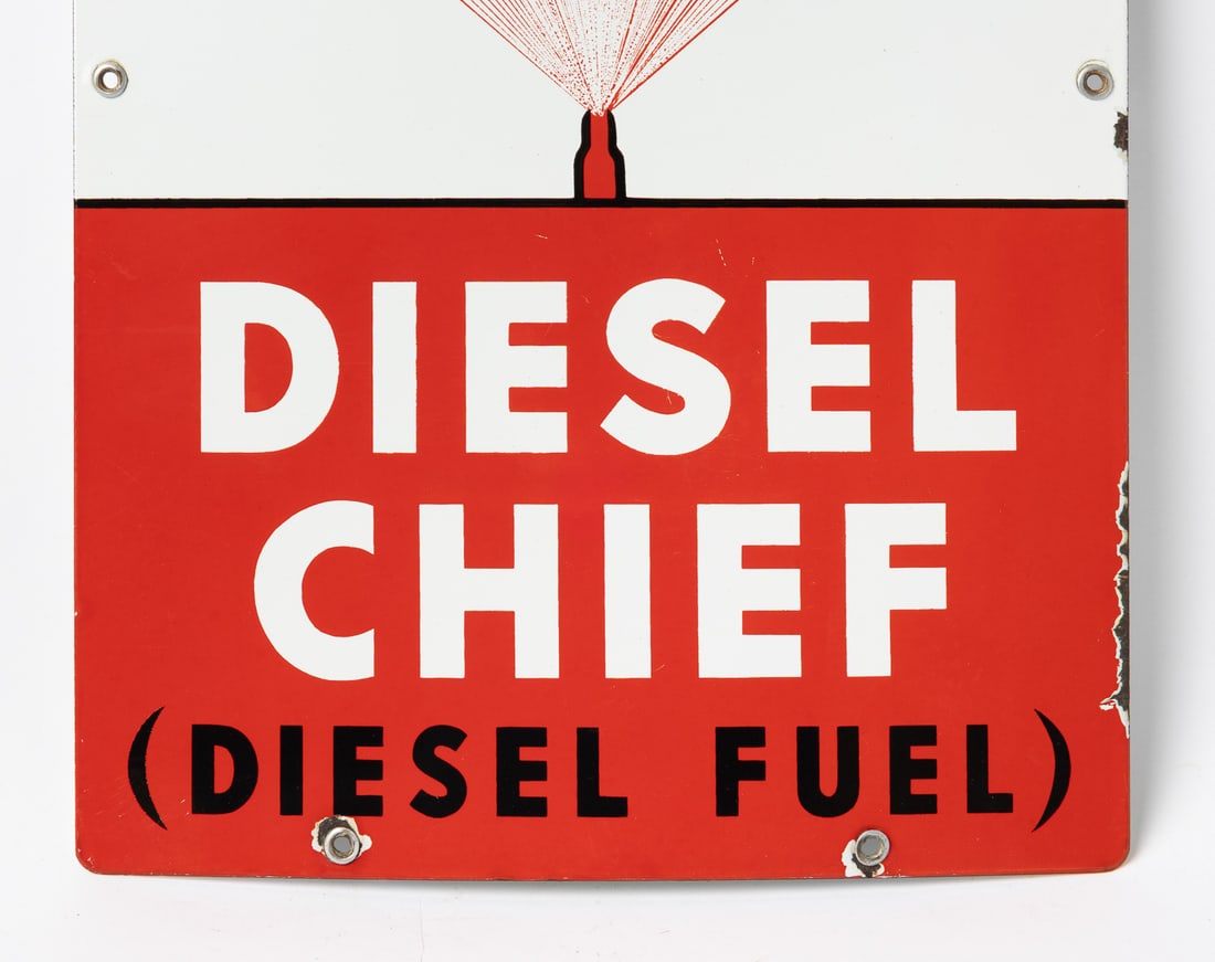 Texaco Diesel Chief Pump Sign - 3