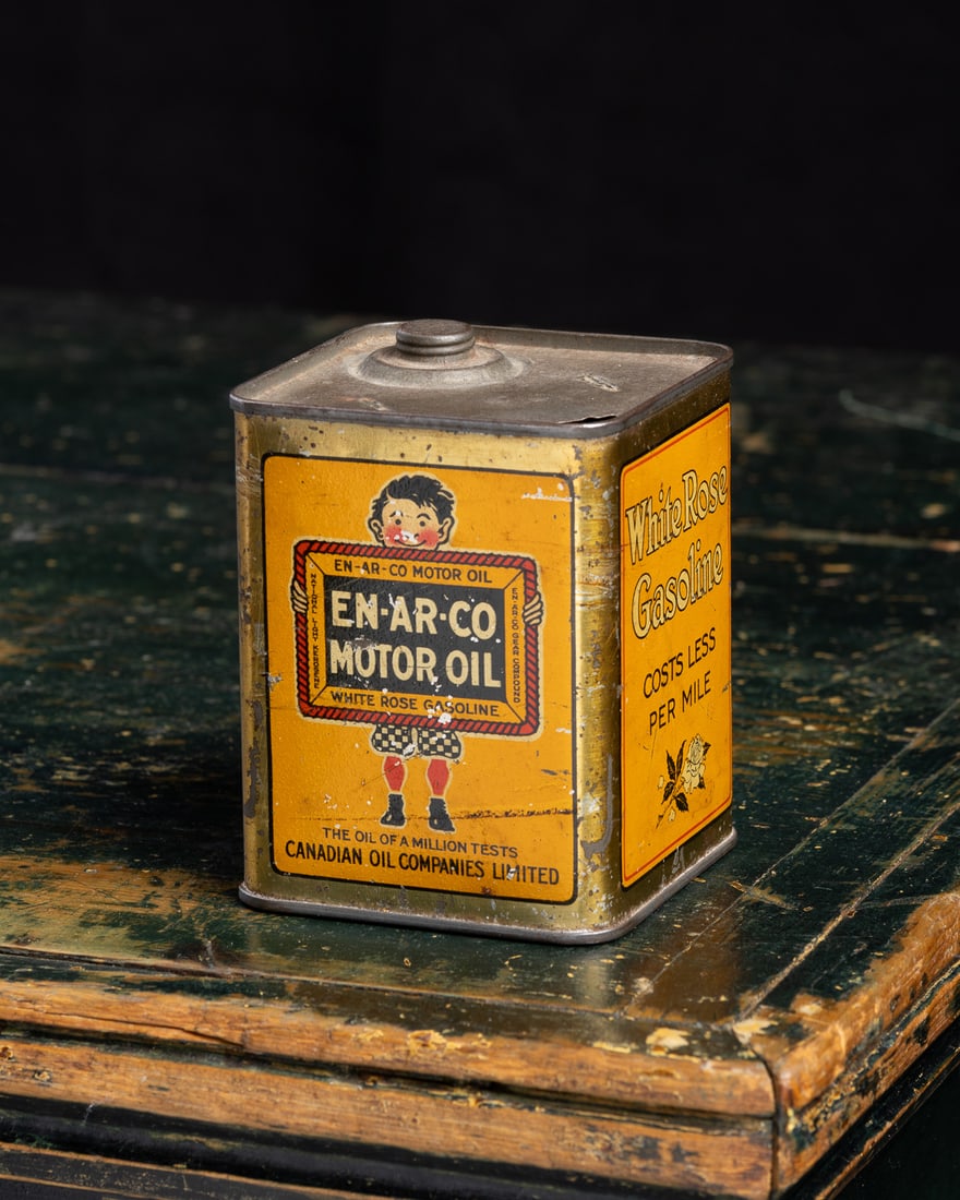 Enarco Motor Oil & White Rose Gasoline Slate Boy Coin Bank - 7