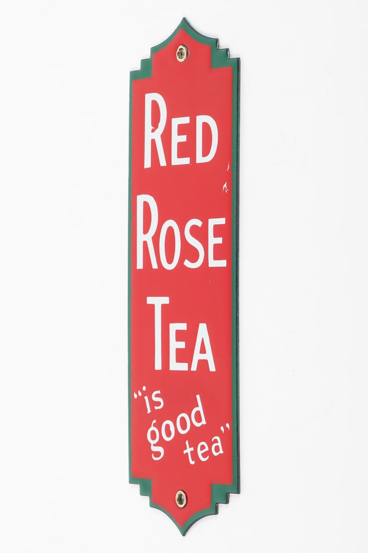 Red Rose Tea Door Push - 4