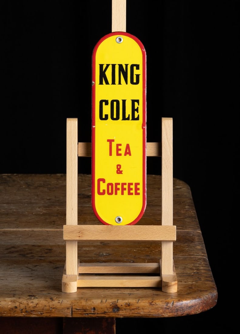 King Cole Tea and Coffee Door Push - 2