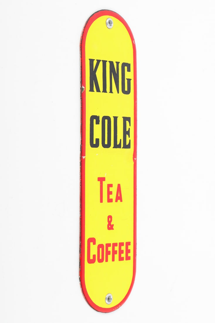 King Cole Tea and Coffee Door Push - 5