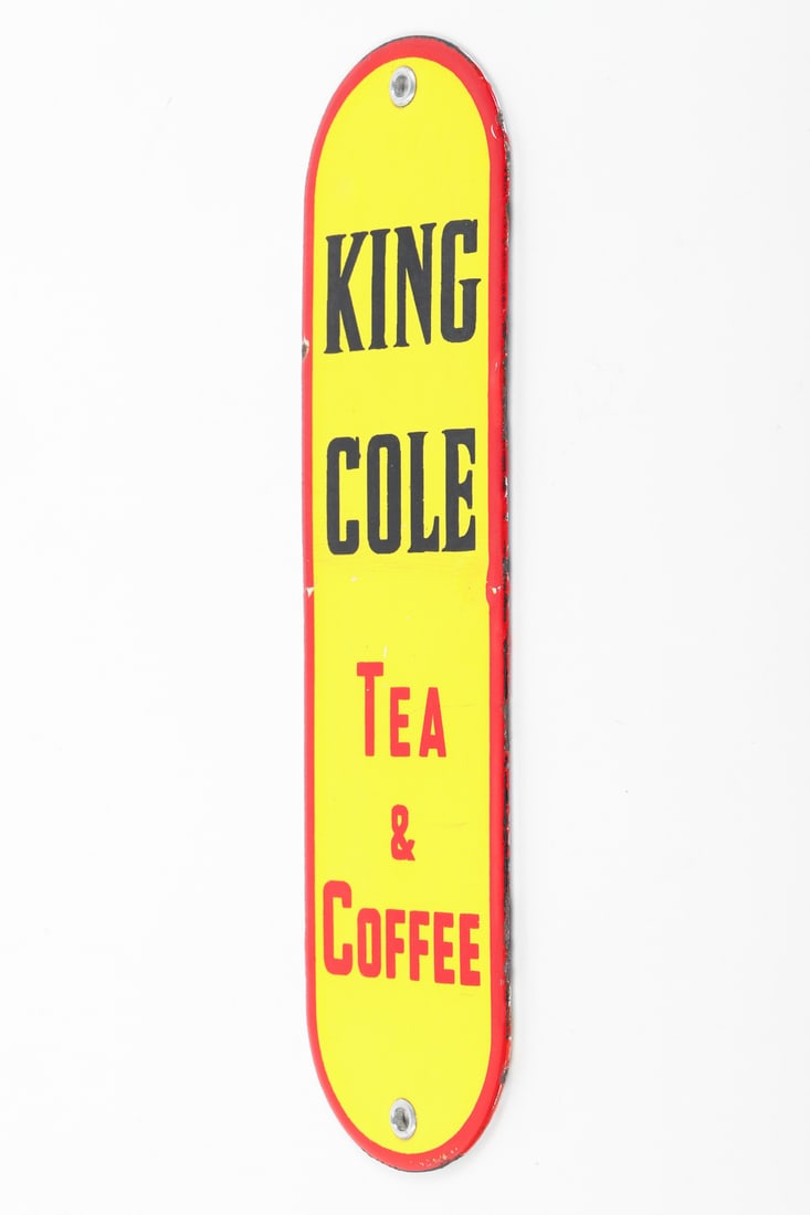 King Cole Tea and Coffee Door Push - 6