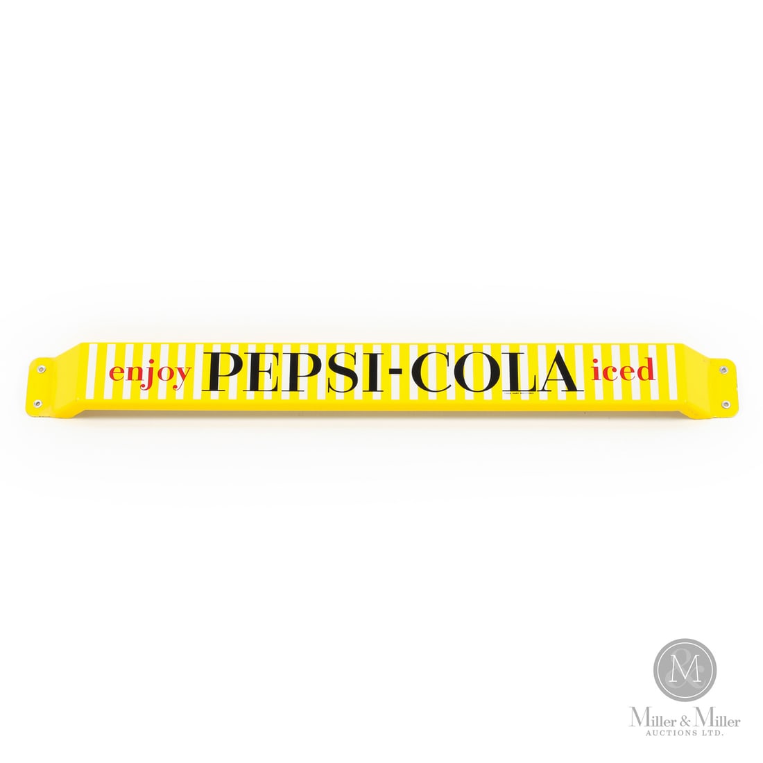 PEPSI-COLA "Enjoy Iced" Push Bar (1 of 8)