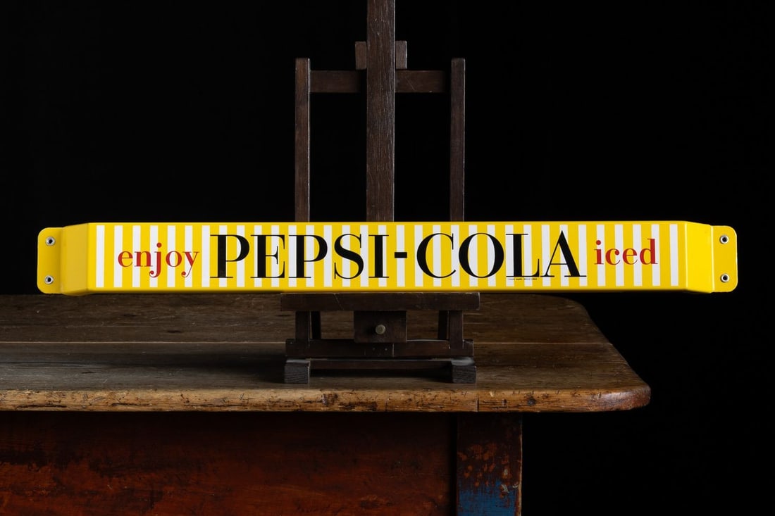PEPSI-COLA "Enjoy Iced" Push Bar - 2