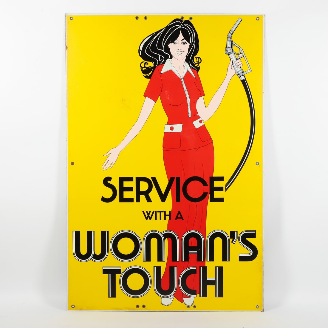 Texaco "Service With A Woman's Touch" Sign - 3