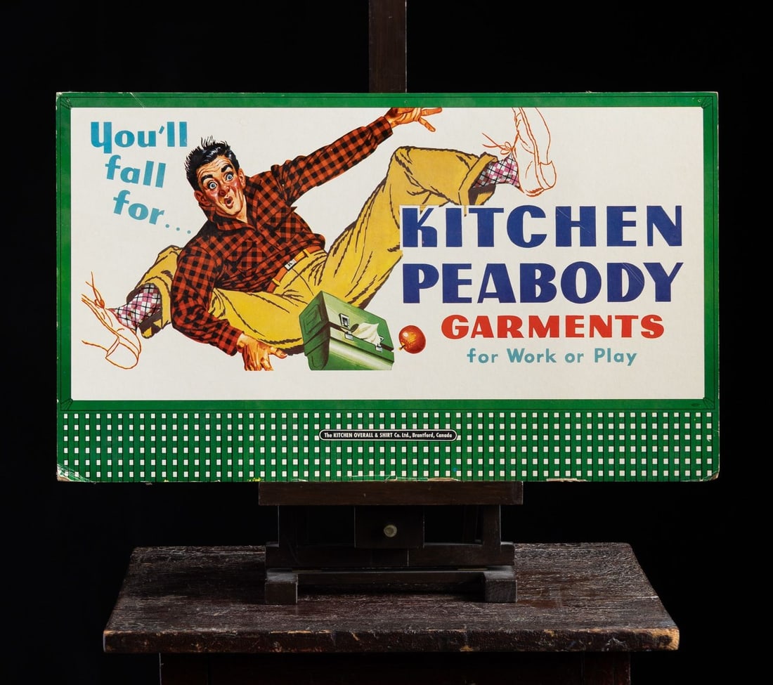 KITCHEN PEABODY GARMENTS Easel Sign - 2