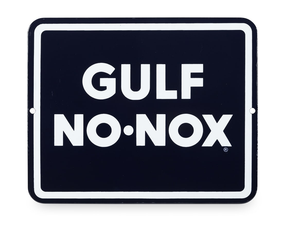 Gulf No-Nox Pump Sign Set - 2