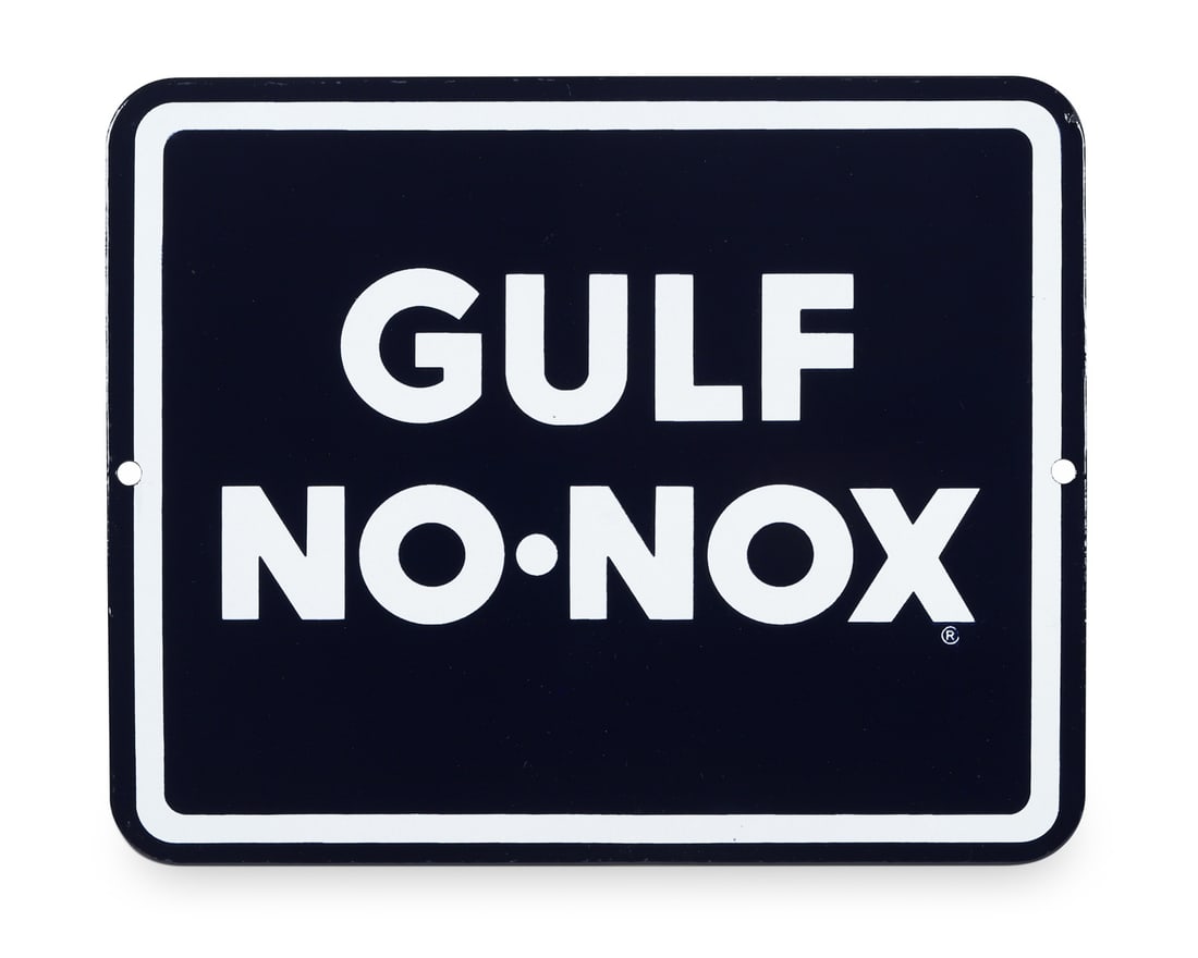 Gulf No-Nox Pump Sign Set - 4