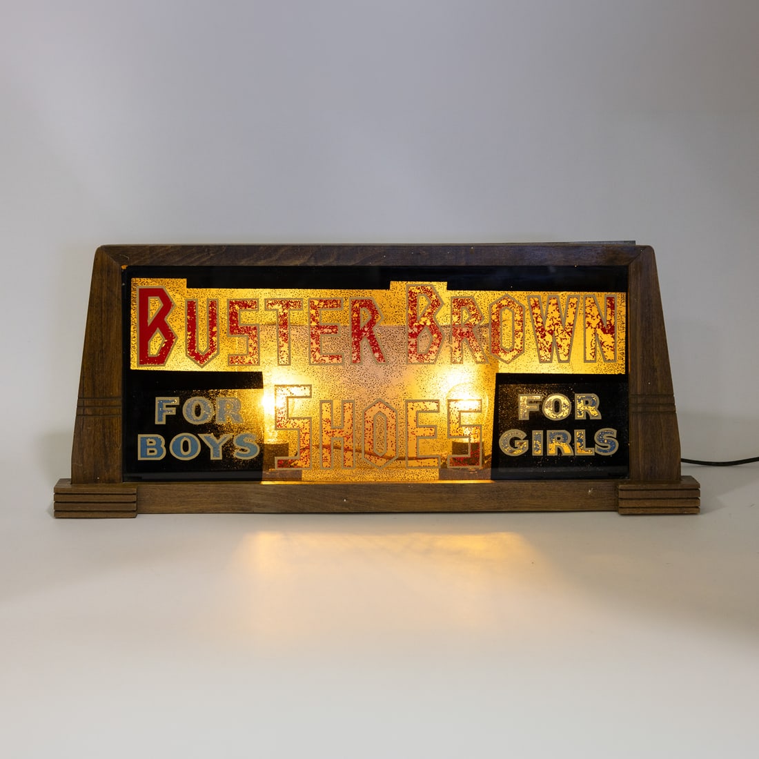 Buster Brown Shoes Backlit Display - 2