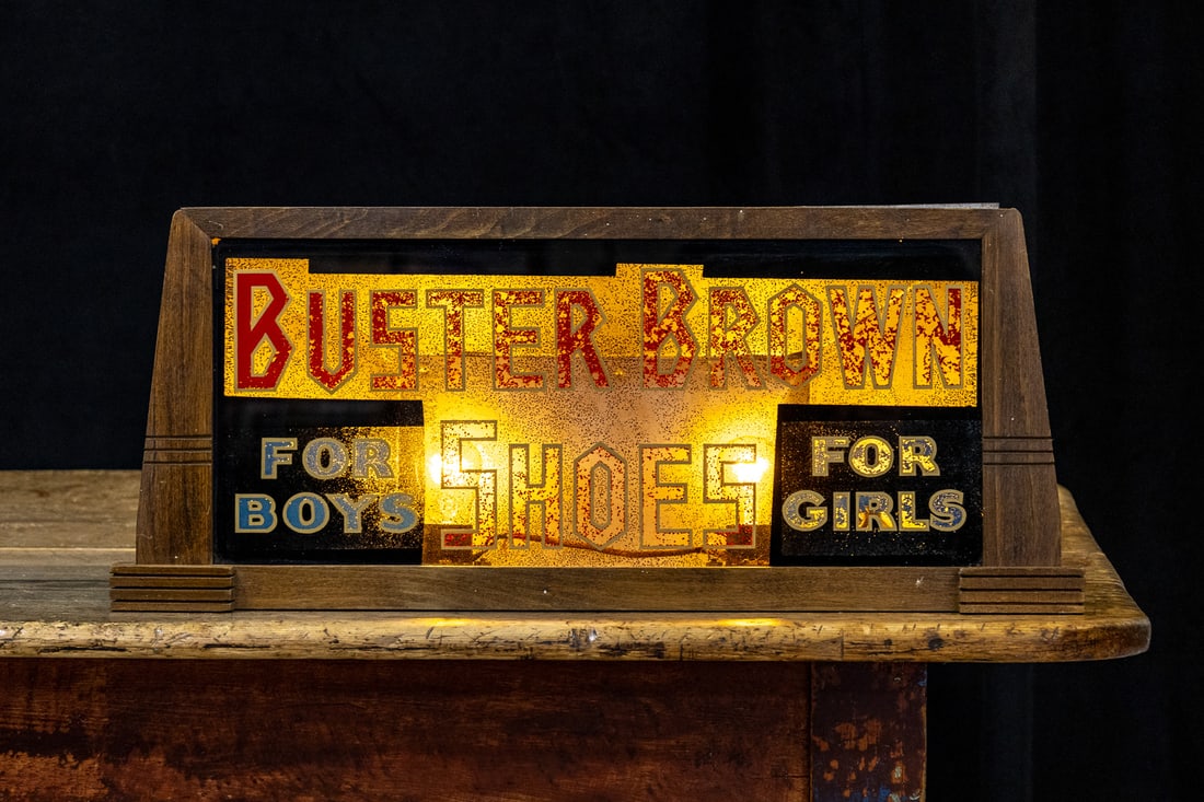 Buster Brown Shoes Backlit Display - 5
