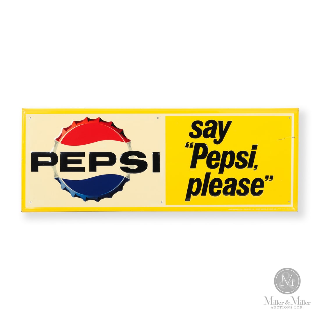 Pepsi "Say Pepsi, Please" Door Kick Sign (1 of 8)