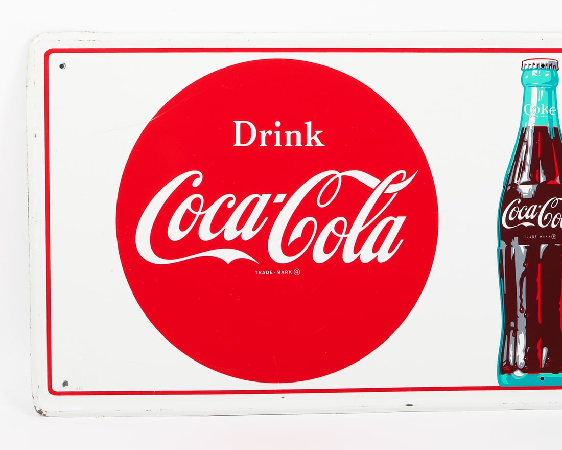 Coca-Cola "Things Go better with Coke" Door Kick Sign - 2