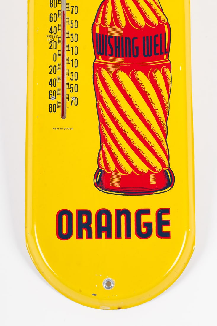 Wishing Well Orange Thermometer - 3
