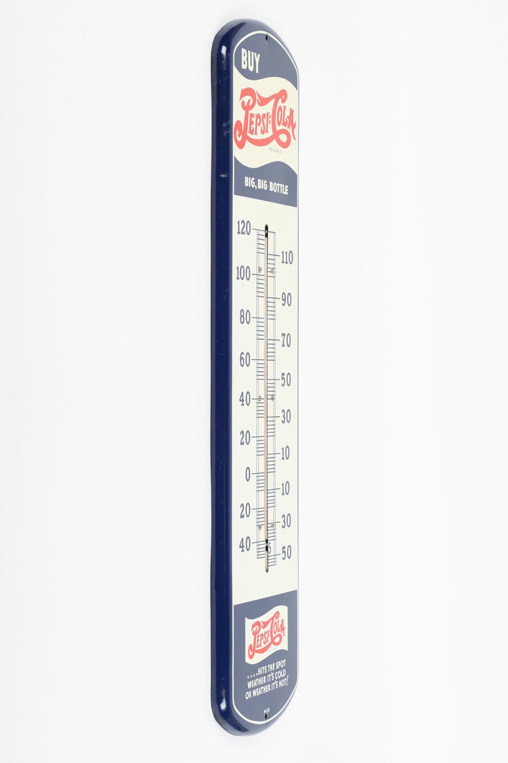 Pepsi-Cola "Big, Big Bottle" Thermometer - 2