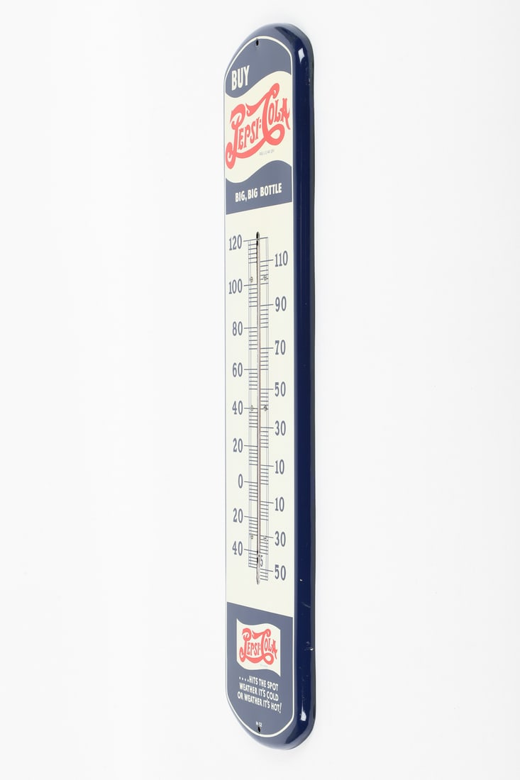 Pepsi-Cola "Big, Big Bottle" Thermometer - 3
