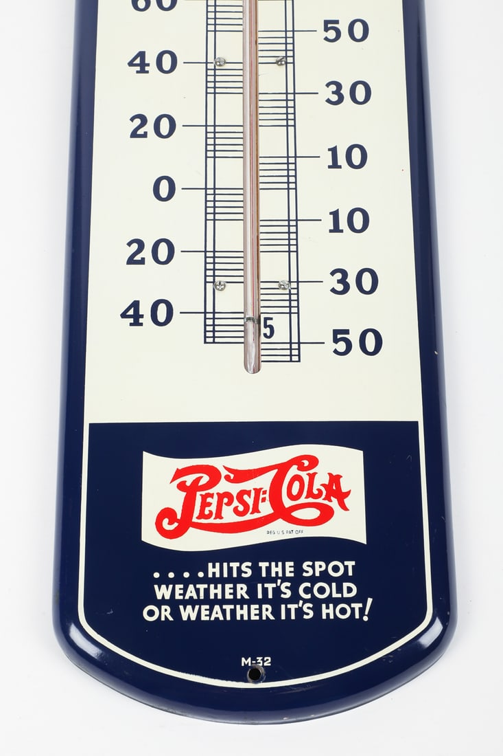 Pepsi-Cola "Big, Big Bottle" Thermometer - 5