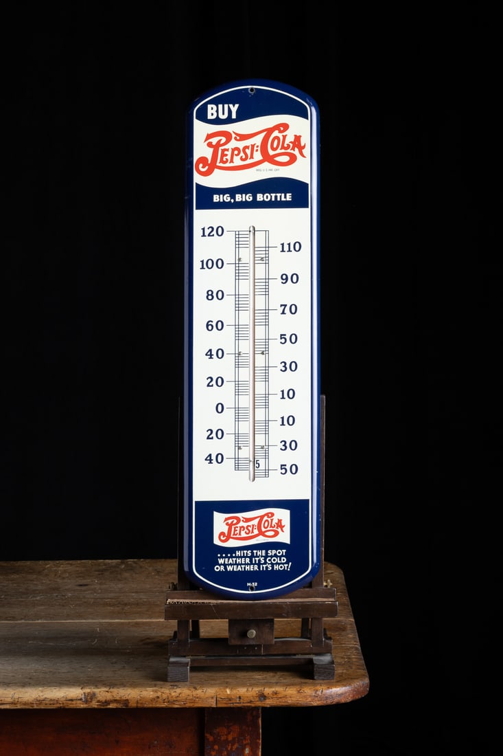 Pepsi-Cola "Big, Big Bottle" Thermometer - 7