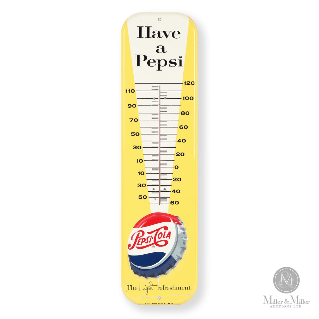 Pepsi-Cola "Light Refreshment" Thermometer (1 of 9)