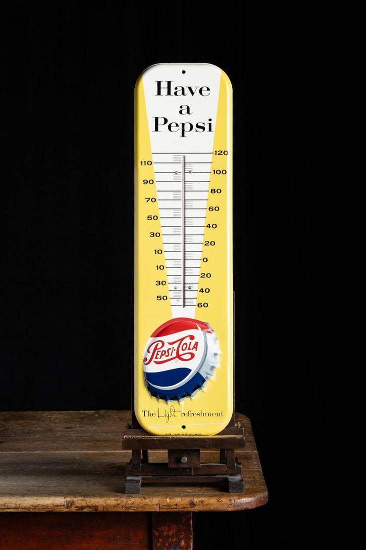 Pepsi-Cola "Light Refreshment" Thermometer - 2