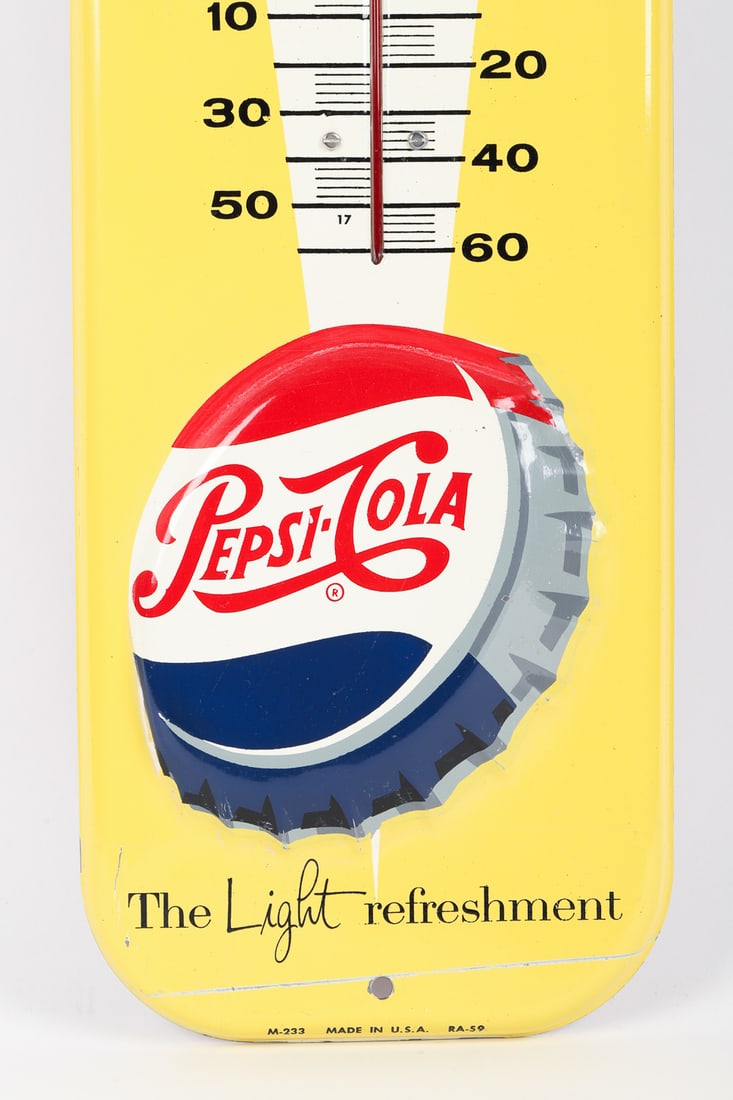 Pepsi-Cola "Light Refreshment" Thermometer - 4