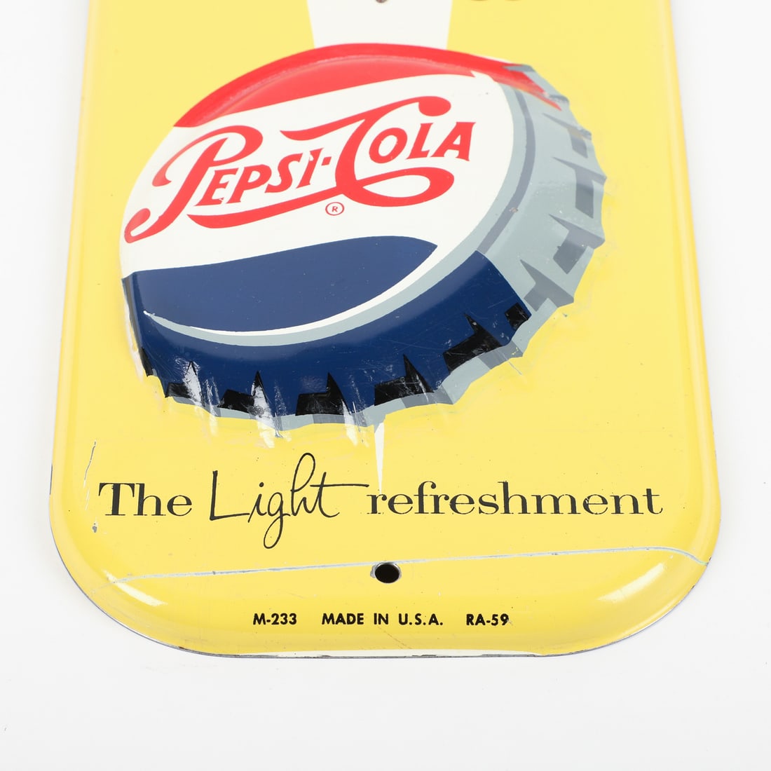 Pepsi-Cola "Light Refreshment" Thermometer - 8