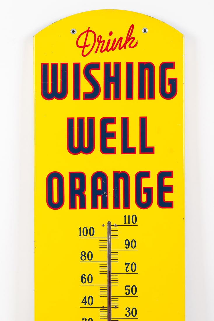 Wishing Well Orange Thermometer - 2