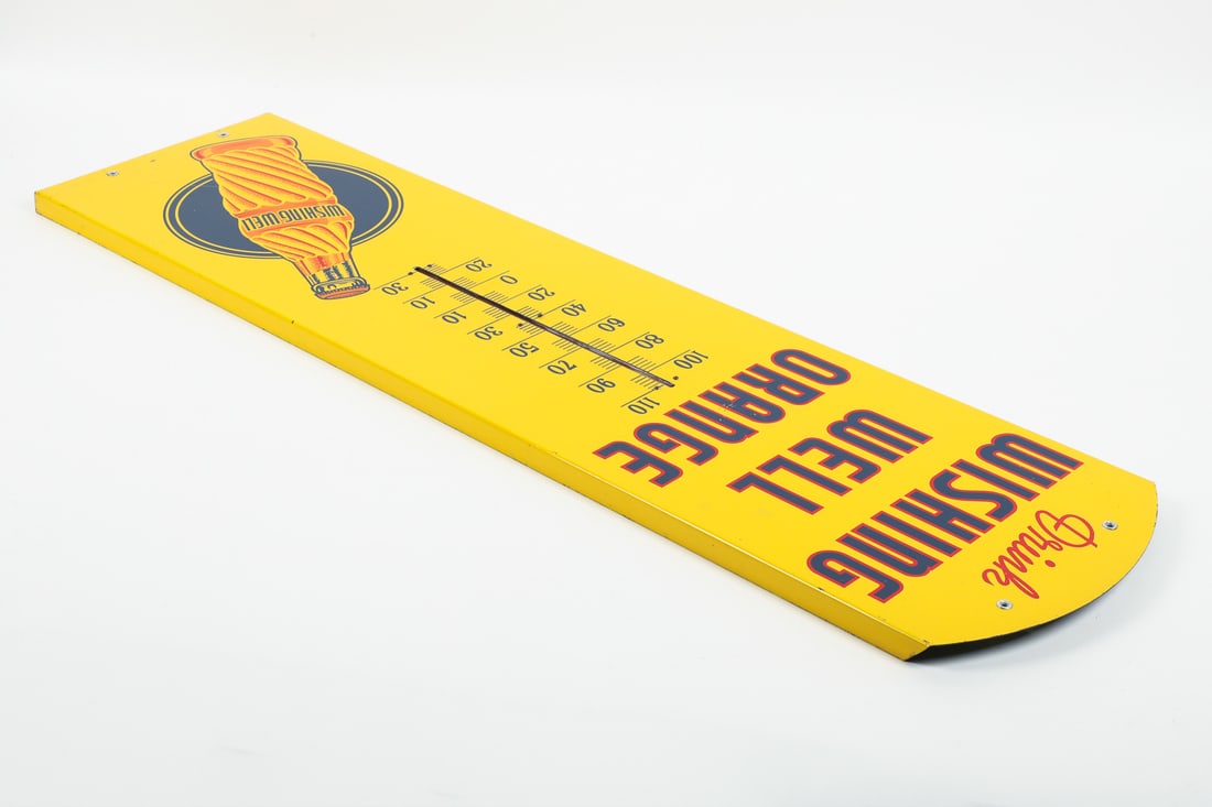 Wishing Well Orange Thermometer - 7