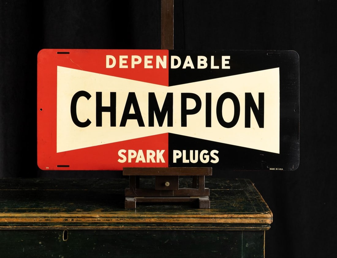 Champion Spark Plugs Sign - 2
