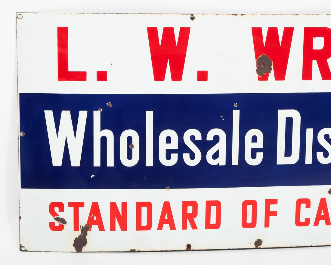 L.W. Wright Standard Oil of California Distributor Sign - 3