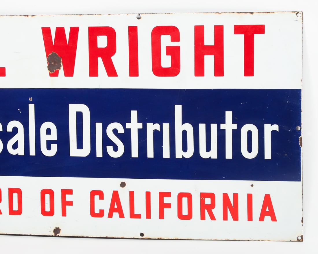 L.W. Wright Standard Oil of California Distributor Sign - 4