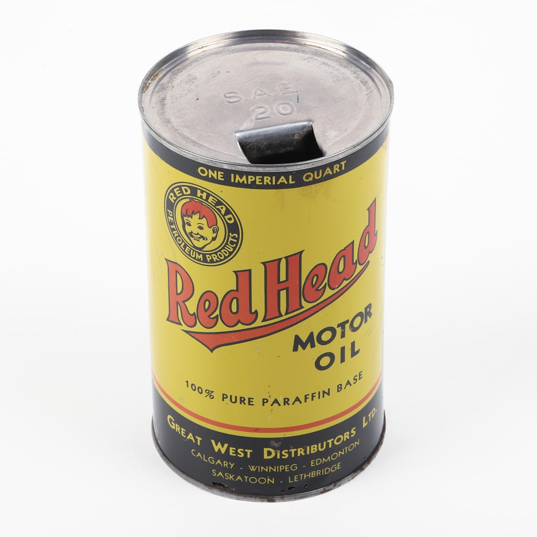 Red Head Motor Oil Imperial Quart Can - 2