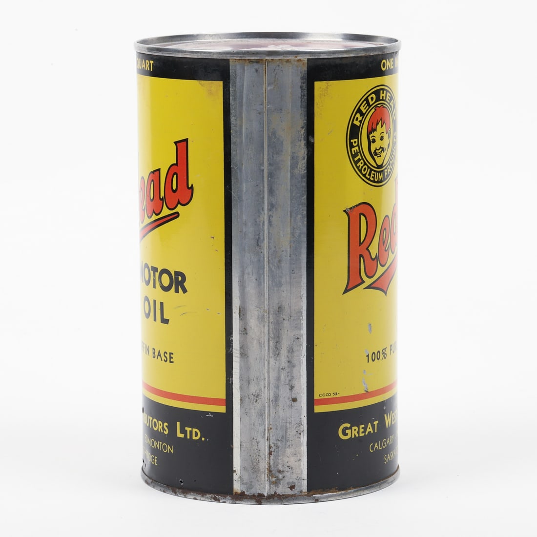Red Head Motor Oil Imperial Quart Can - 3