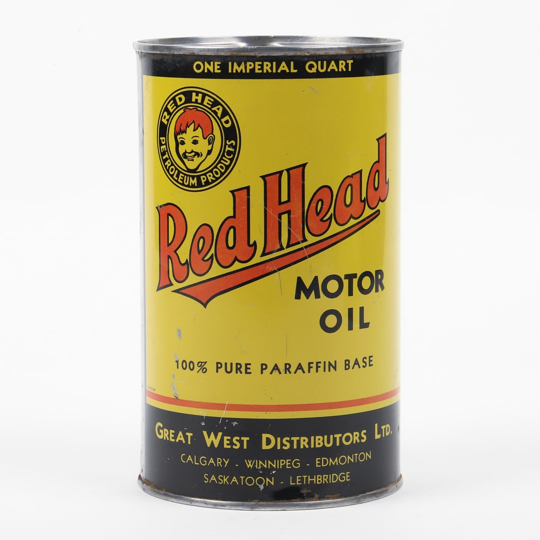 Red Head Motor Oil Imperial Quart Can - 4