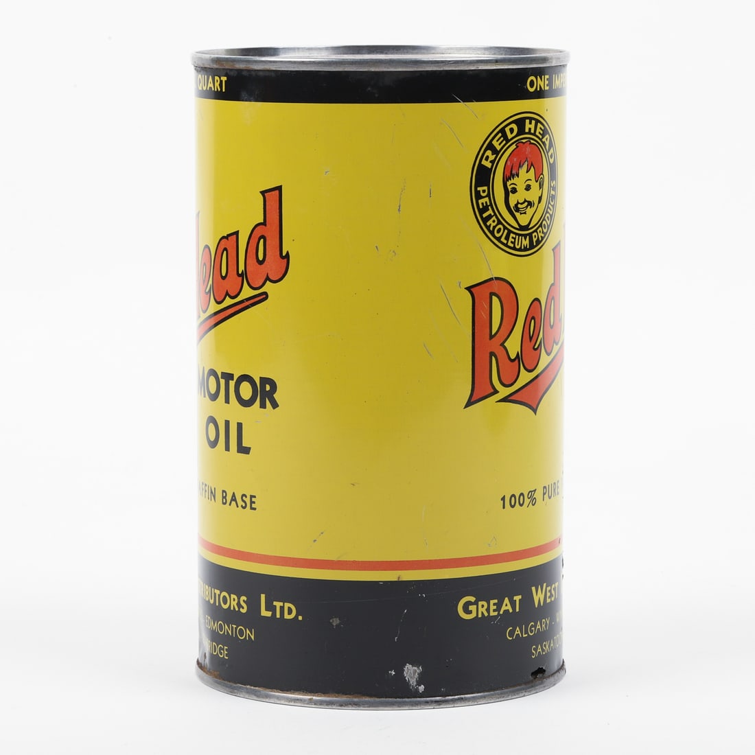 Red Head Motor Oil Imperial Quart Can - 5
