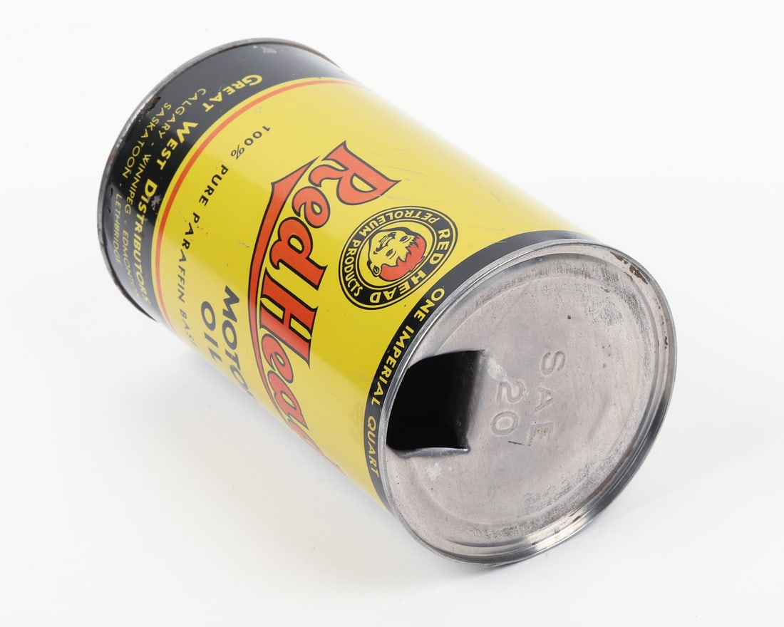 Red Head Motor Oil Imperial Quart Can - 7