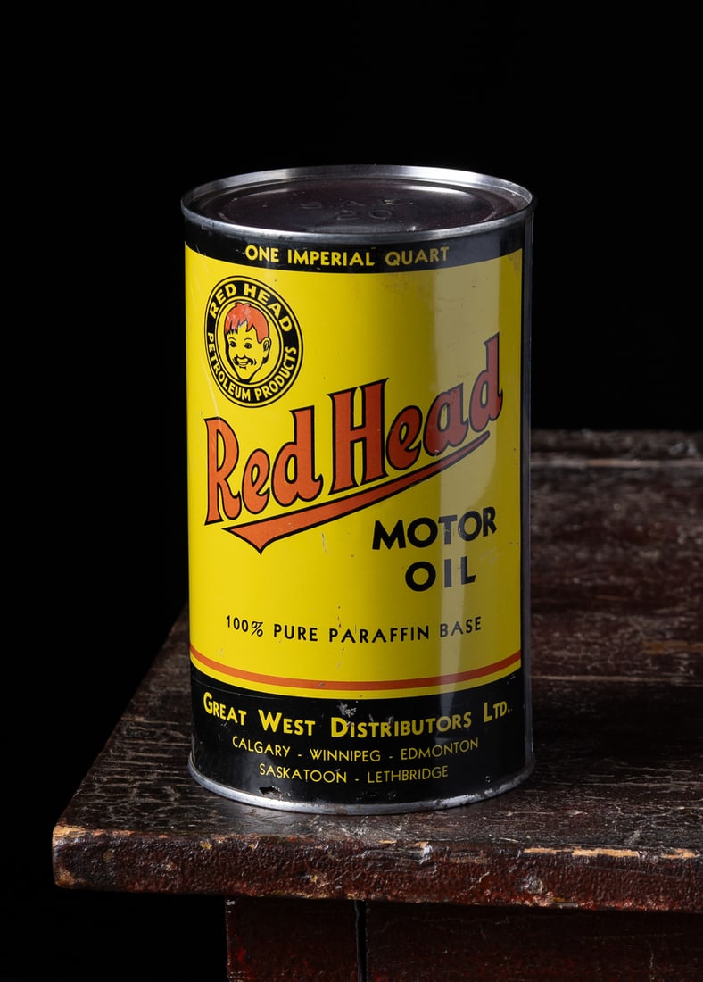 Red Head Motor Oil Imperial Quart Can - 9