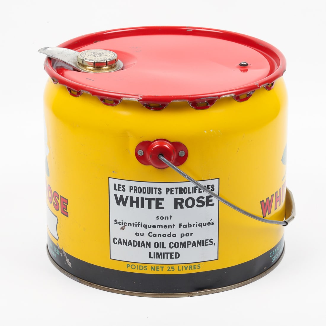 White Rose 25 lb. Grease Can - 3