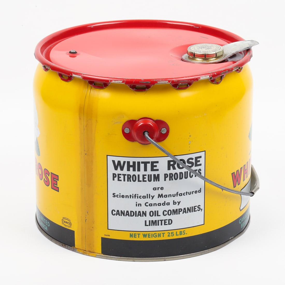 White Rose 25 lb. Grease Can - 5