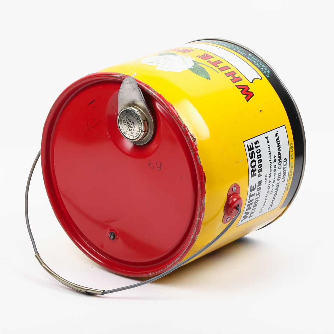 White Rose 25 lb. Grease Can - 7