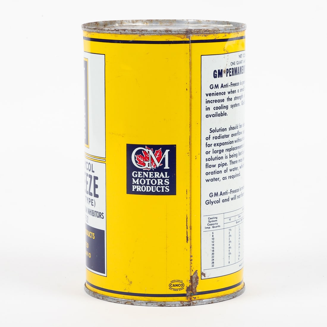 General Motors Antifreeze Imperial Quart Can - 3