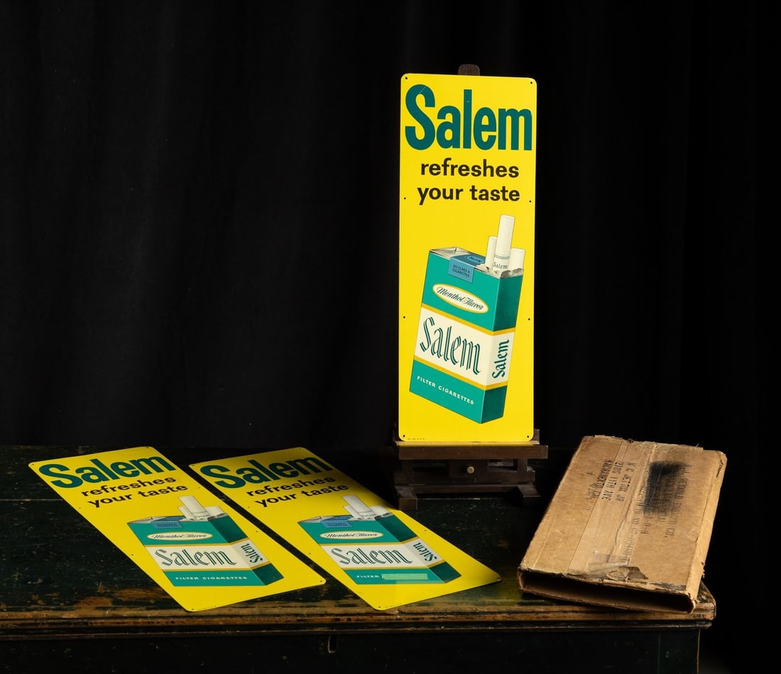 Salem Cigarettes Signs In Original Box - 2