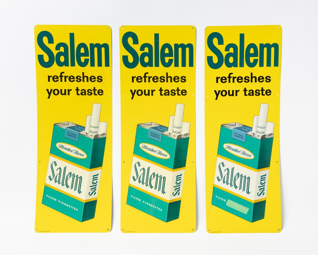 Salem Cigarettes Signs In Original Box - 3
