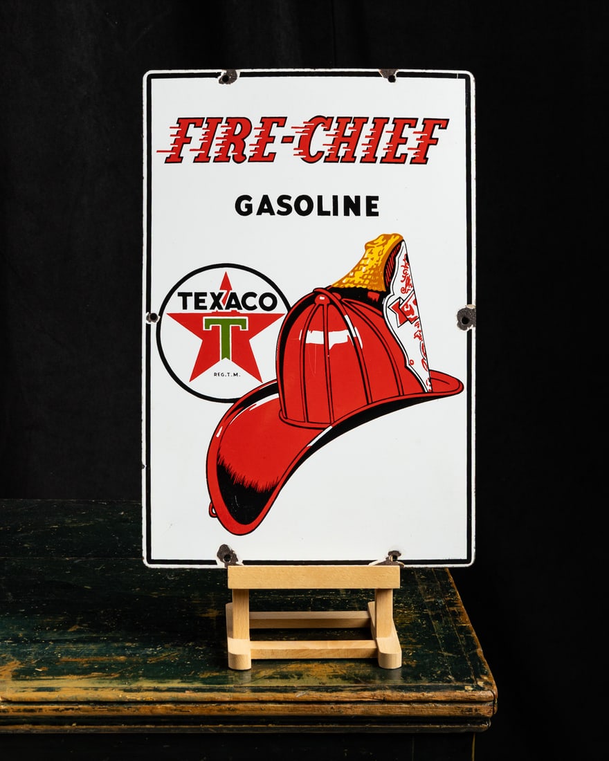 Texaco Fire-Chief Gasoline Pump Sign - 6