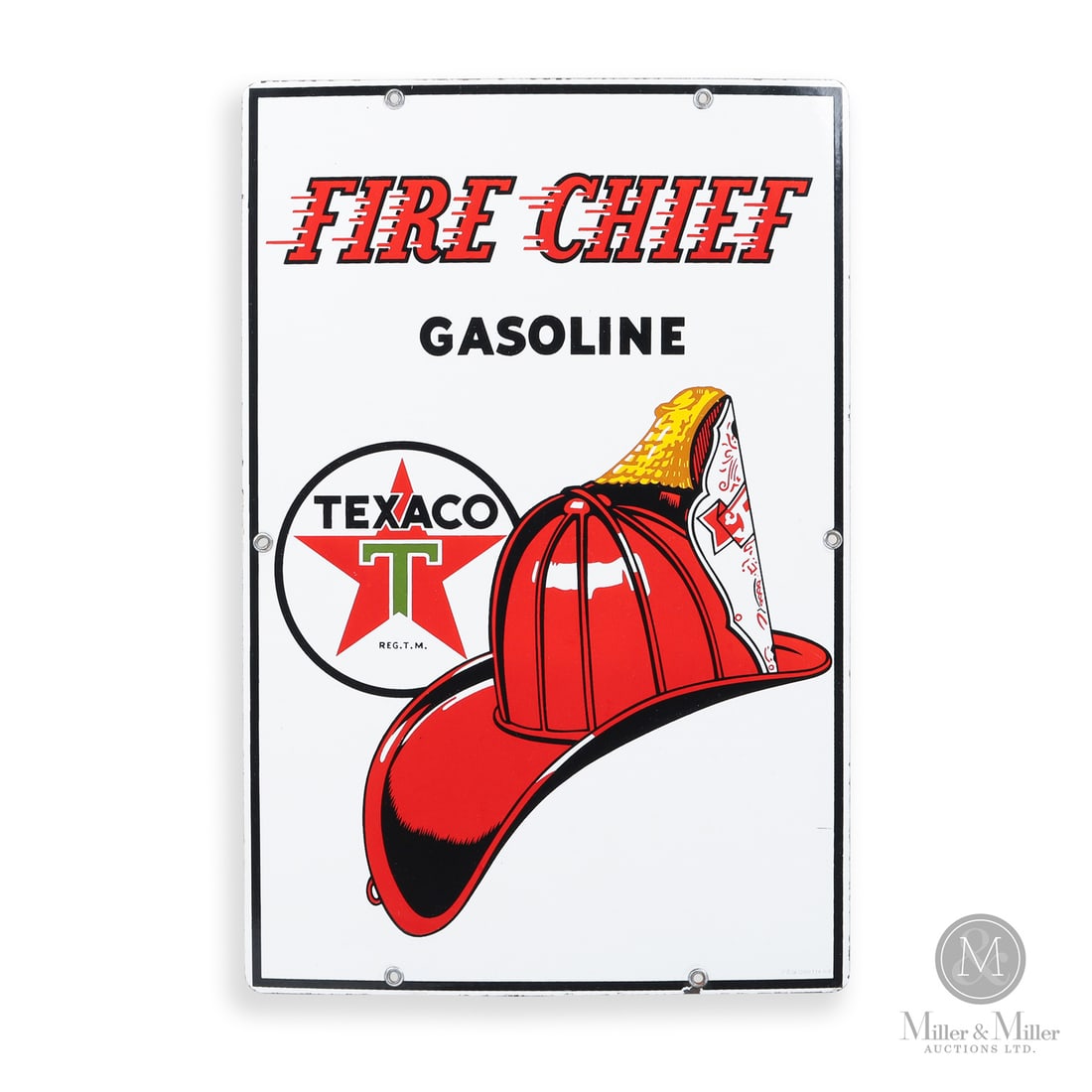 Texaco Fire Chief Gasoline Pump Plate Sign (1 of 6)