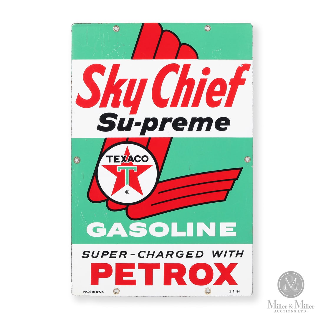 Texaco Sky Chief Su-preme Pump Sign (1 of 5)