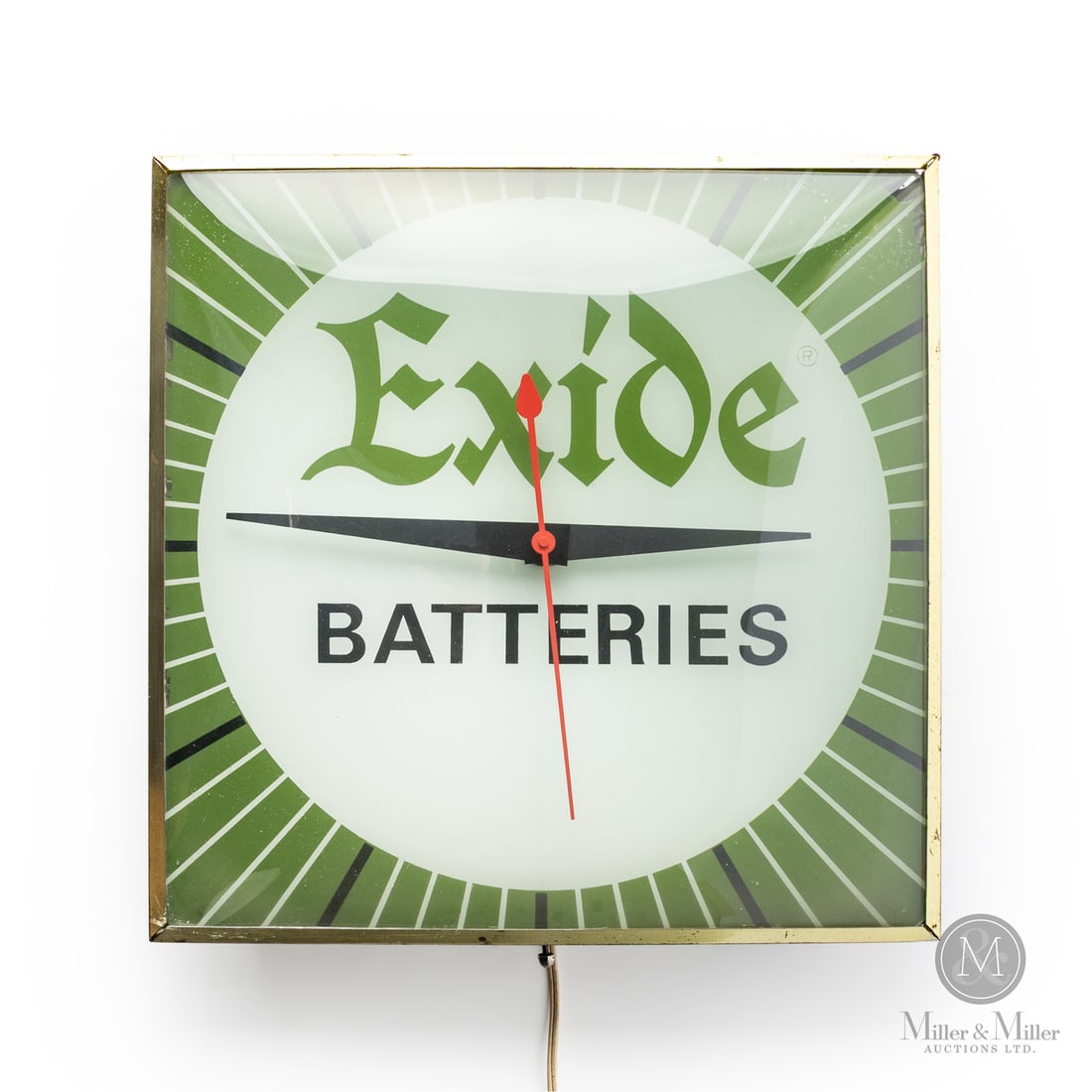 Exide Batteries Clock